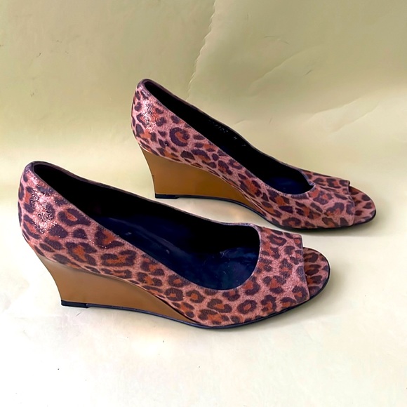 Multicolored Stuart Weitzman all leather wedges - Picture 5 of 9